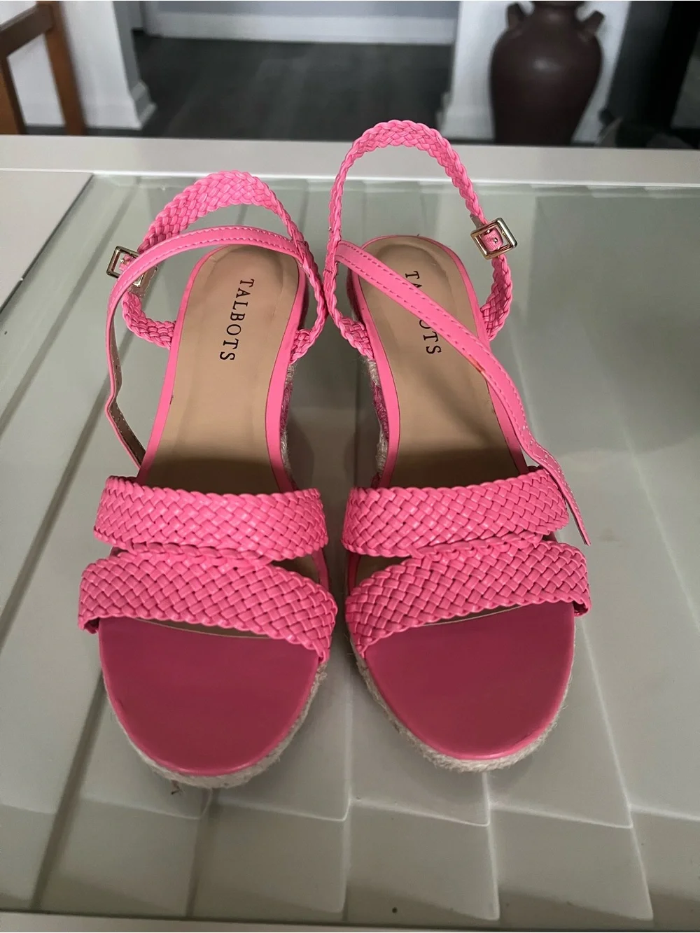 Talbots Woven Espadrille Wedge Sandals